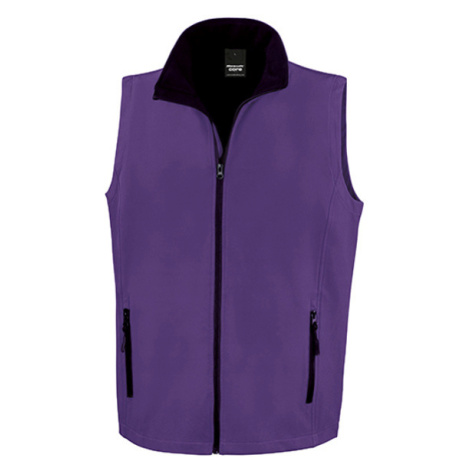 Result Pánská softshellová vesta R232M Purple