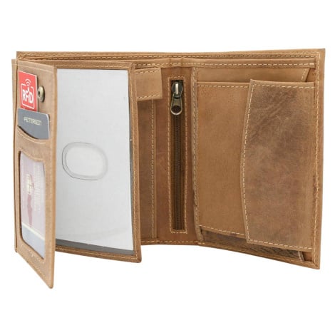 Pánská kožená peněženka Peterson PTN 339 2-1-5 camel