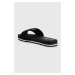 Pantofle Tommy Hilfiger Th Textured Flat dámské, černá barva