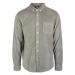 Pánská košile Urban Classics Corduroy Shirt - olivová