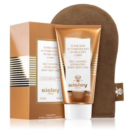 Sisley Super Soin Self Tanning Hydrating Body Skin Care samoopalovací tělové mléko s aplikační r