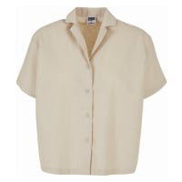 Dámská halenka // Urban Classics / Ladies Linen Mixed Resort Shirt softseagrass