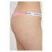 Dámská tanga HIGH LEG THONG UW0UW05160 TIC růžové - Tommy Hilfiger