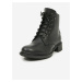 Černé dámské kotníkové kožené boty U.S. Polo Assn. Beggy