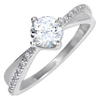 Brilio Zlatý dámský prsten s krystaly 229 001 00806 07