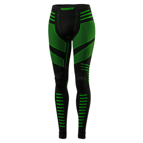 Klimatex Pánské funkční termo spodky Hakon Černá/zelená neon
