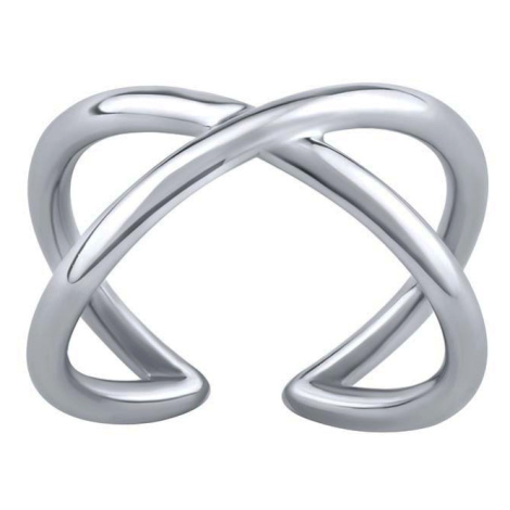 Silvego Slušivý otevřený stříbrný prsten Arin Infinity RMM22726