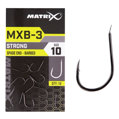 Matrix háčky mxb-3 barbed spade end black nickel 10 ks - 14