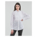 Karl Lagerfeld KL MONOGRAM LACE BIB SHIRT Bílá