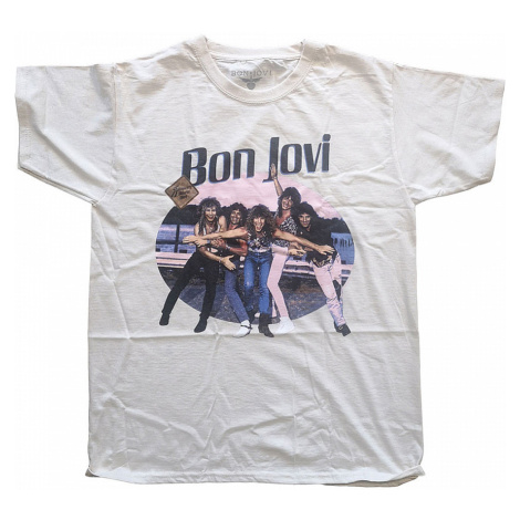 Bon Jovi tričko, Breakout White, pánské RockOff