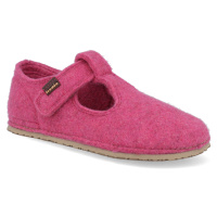 Barefoot dětské přezůvky Froddo - Flexy Wooly Fuxia růžové