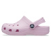 Crocs dívčí pantofle Classic Clog Ballerina Pink 206990-6GD/206991-6GD světle růžová 33/34