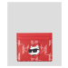 Pouzdro na platební karty karl lagerfeld k/ikonik 2.0 mono cc ch choup červená