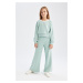 DEFACTO Girl Sweatshirt Tracksuit Bottom 2-Piece Set