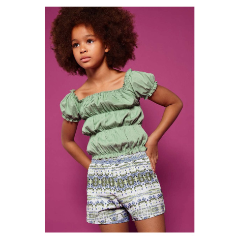 Dětská bavlněná souprava Mayoral zelená barva