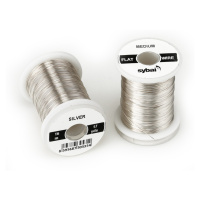 Sybai Drátek Flat Colour Wire Medium Silver