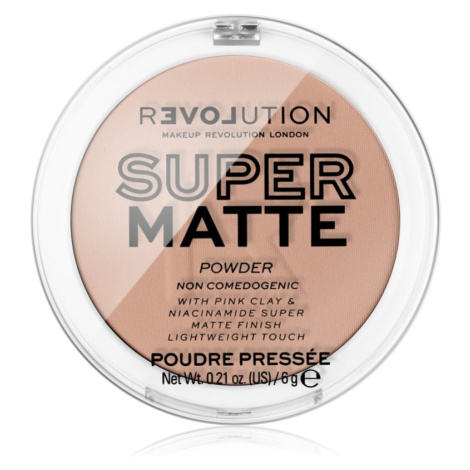 Revolution Relove Super Matte Powder matující pudr odstín Beige 6 g