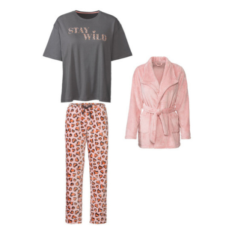 esmara® Dámské pyžamo (růžovo-fialová / šedá)