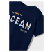Tričko s krátkým rukávem OCEAN tmavě modré MINI Mayoral