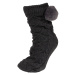 Blancheporte Bačkorové ponožky s copánkovým vzorem tmavě šedá