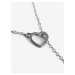 Dámský náhrdelník s motivem srdce ve stříbrné barvě VUCH Sweet heart Silver