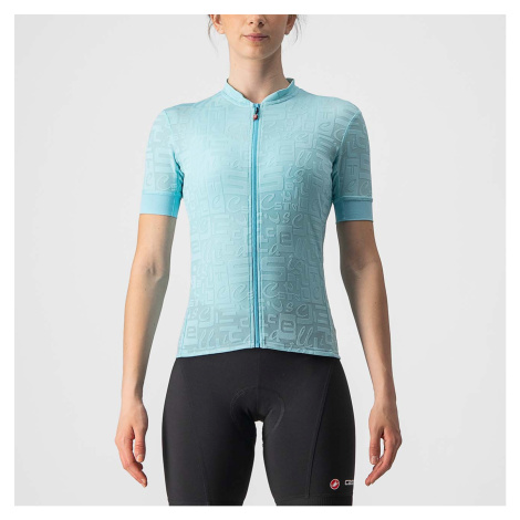 CASTELLI Cyklistický dres s krátkým rukávem - PROMESSA J. LADY - světle modrá