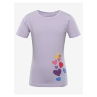 Světle fialové holčičí tričko s potiskem NAX ZALDO
