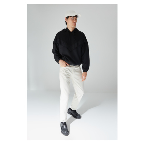 Trendyol Limited Edition Men's Black Oversize/Wide-Fit Long Sleeve Hooded Sweatshirt