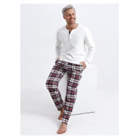 Pyjamas Sensis Paul Interlock/Flannel Christmas M-XL men's cream 001