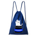 DOBRÝ TRIKO Bavlněný batoh s kočkou ANTIDEPRESIVA Barva: Královsky modrá