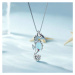 GRACE Silver Jewellery Stříbrný náhrdelník Mořský koník, stříbro 925/1000 NH-BSN332/48 Stříbrná 