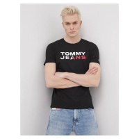 Tommy Jeans pánské černé triko