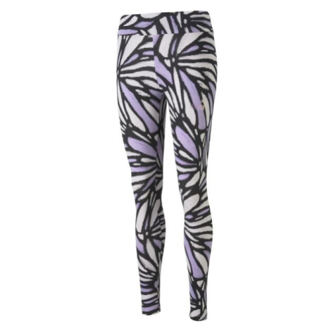 Puma ESSENTIALS+NOVA SHINE AOP LEGGINGS Dámské sportovní legíny, bílá, velikost