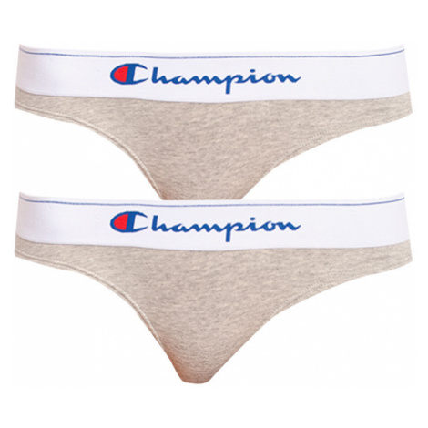 2PACK dámské kalhotky Champion šedé (Y0AB1-9NL)