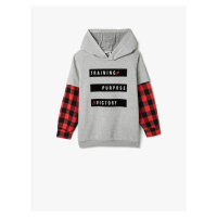 Koton Printed Hooded Sweatshirt