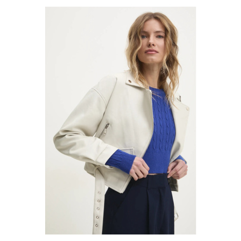 Křivák Answear.LAB dámská, bílá barva, přechodná