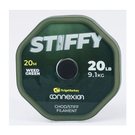 Ridgemonkey vlasec connexion stiffy chod/stiff filament 20 m - 9,1 kg