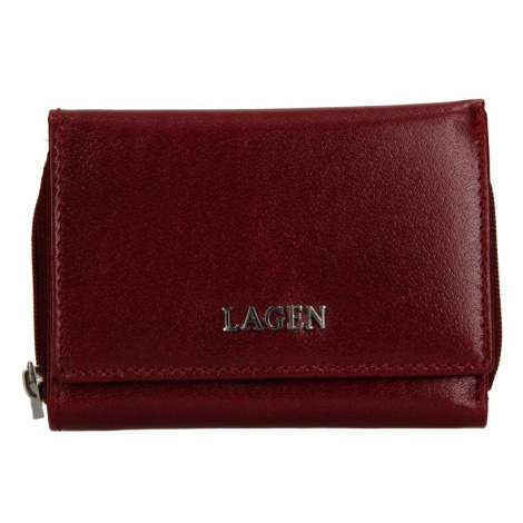 Lagen Dámská kožená peněženka 250453 vínová