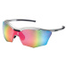 RH+ Ultra Stylus Matt Silver/Black/Smoke Flash Silver/Pink/Orange Cyklistické brýle