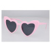 Sunmania Sunmania Růžové dámské srdíčkové brýle "Heart" 727586125