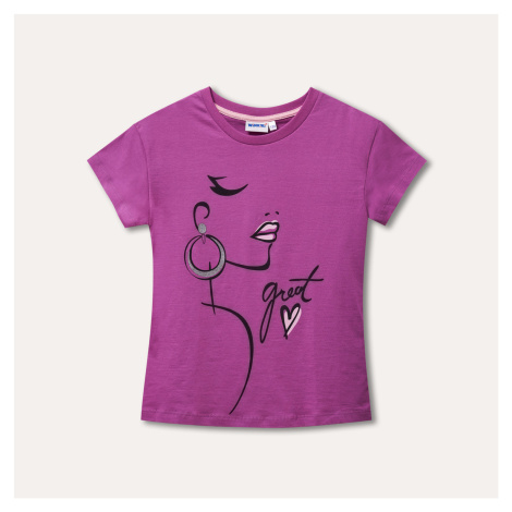 Dívčí tričko - WINKIKI WJG 11019, fialová/ 070 Barva: Fialová