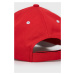 Bavlněná čepice BOSS Boss Casual červená barva, s aplikací