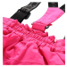 Alpine Pro Osago Dětské lyžařské kalhoty s Ptx membránou KPAB322 pink glo