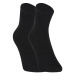 5PACK ponožky Styx kotníkové bambusové černé (5HBK960) L