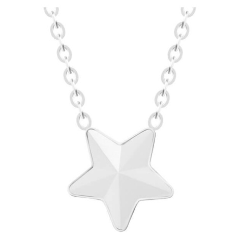 Preciosa Ocelový náhrdelník s matnou hvězdičkou Virgo 7342 10