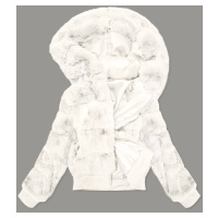 Bílá dámská kožešinová bunda model 15901169 - S'WEST