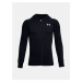 Under Armour Mikina UA RIVAL COTTON FZ HOODIE-BLK - Kluci