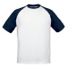 Pánské baseballové tričko s krátkým rukávem 185 g/m