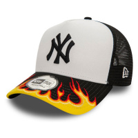 kšiltovka New Era 9FORTY E-Frame MLB FLAME Trucker Cap Black White