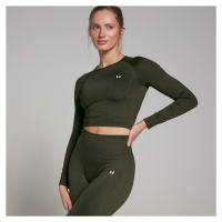 MP Dámský Shape Seamless Crop Top s Dlouhým Rukávem – Lesní Zelený